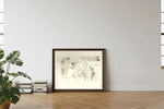Framed room mockup - leaning