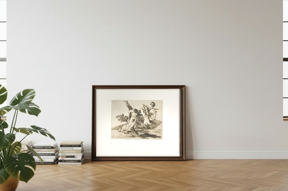 Framed room mockup - leaning