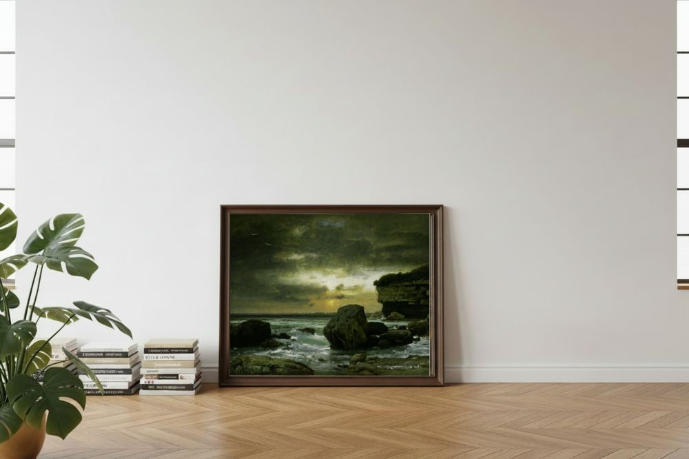 Framed room mockup - leaning