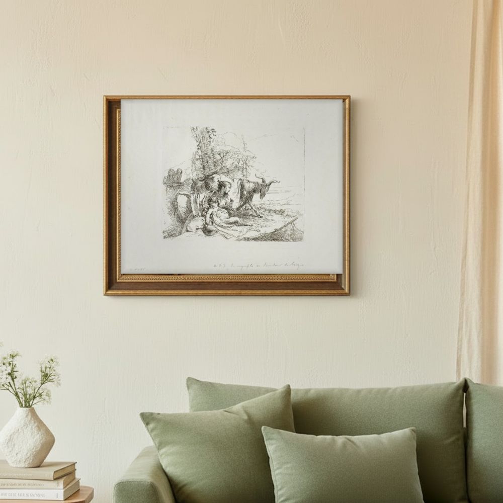 Framed room mockup - sage