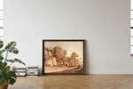 Framed room mockup - leaning