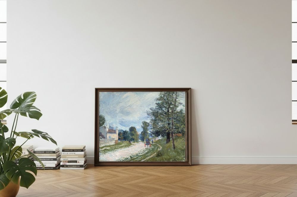 Framed room mockup - leaning