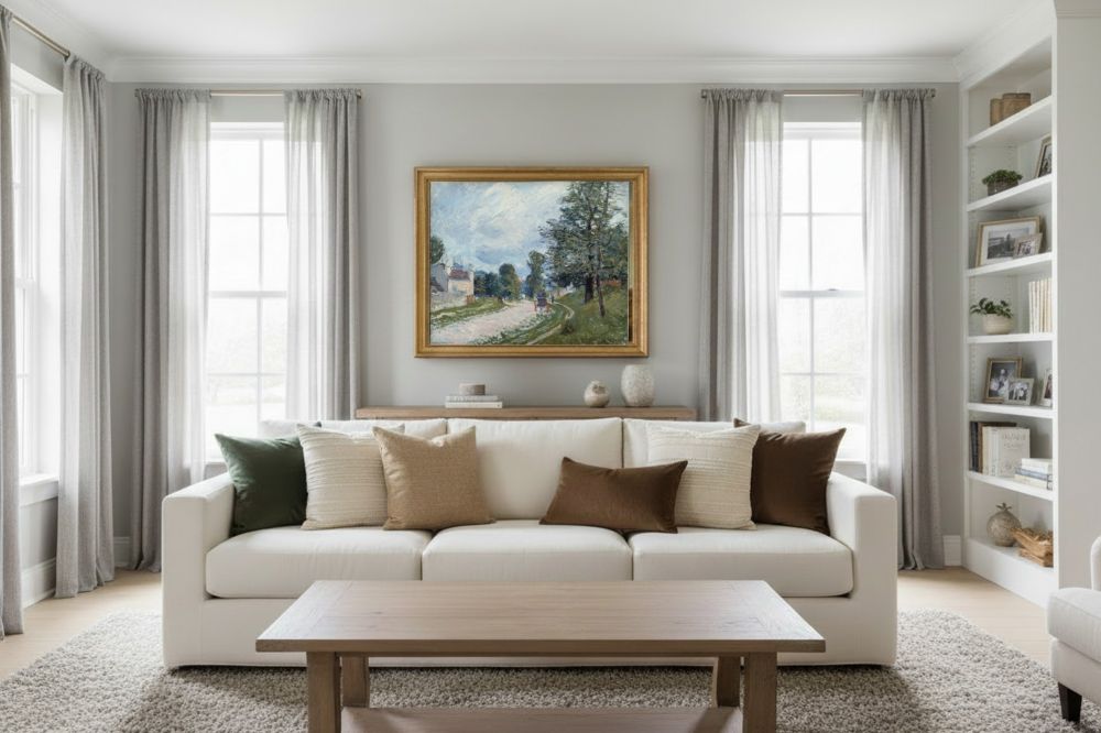 Framed room mockup - gold