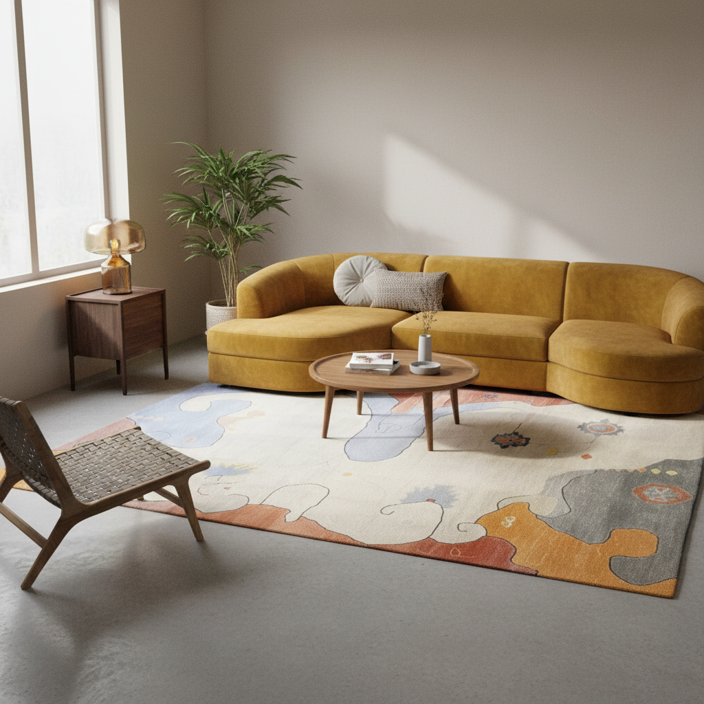 Color Cascade Hand Tufted Rug