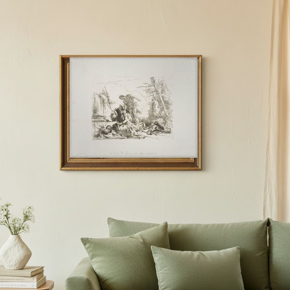 Framed room mockup - sage