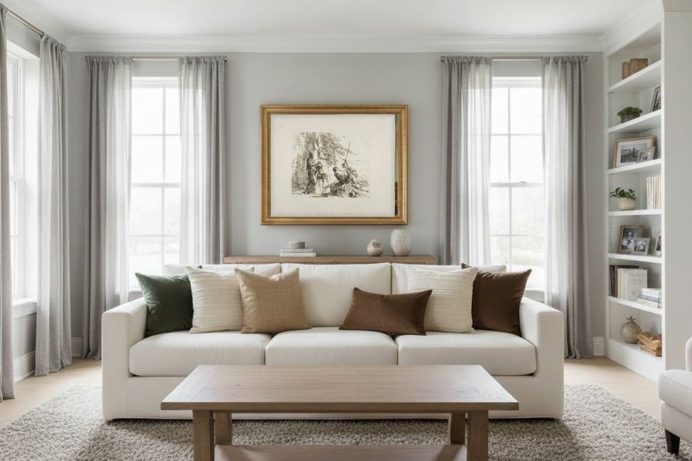 Framed room mockup - gold