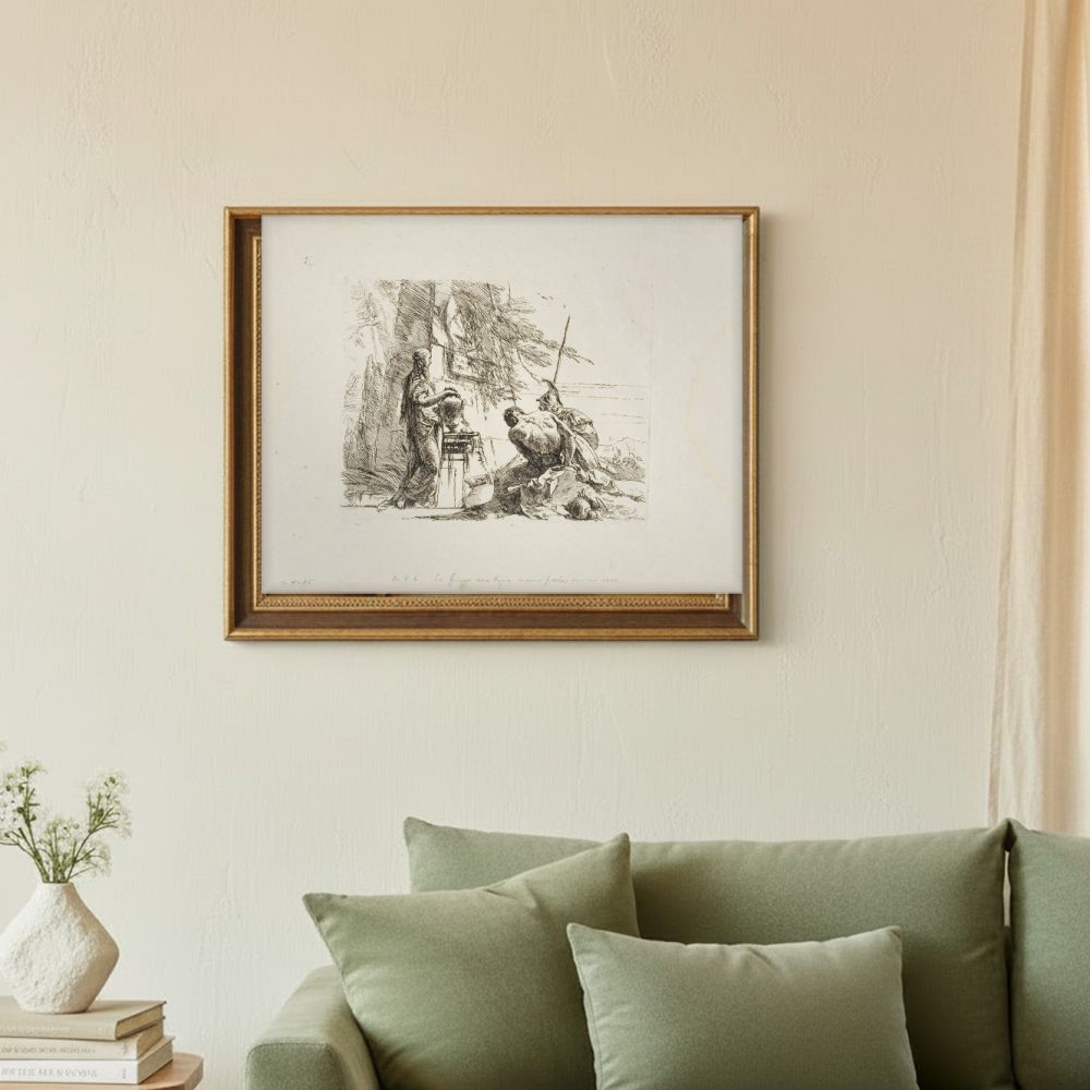 Framed room mockup - sage