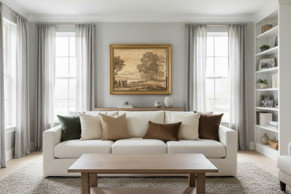 Framed room mockup - gold