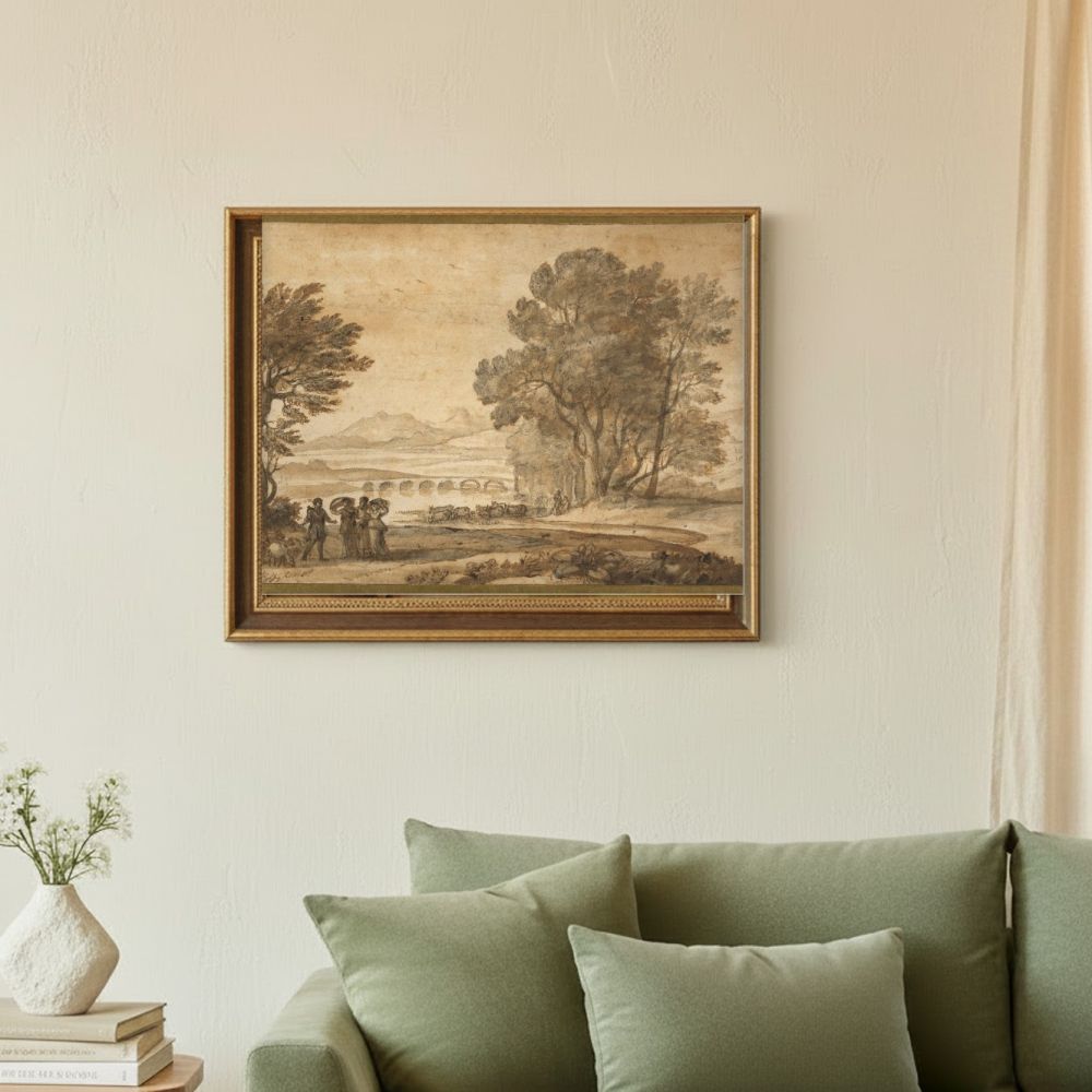 Framed room mockup - sage