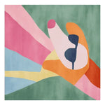 Abstract Dog Mood Hand Tufted Rug