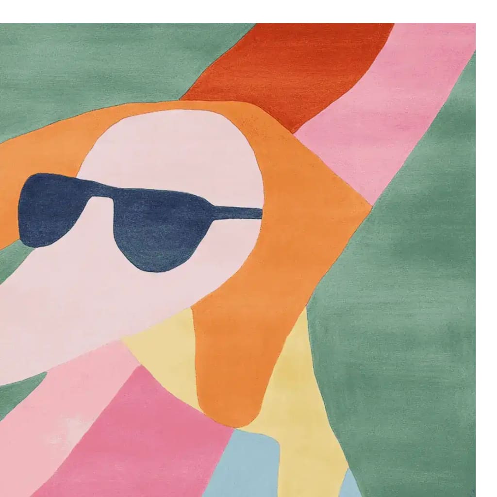 Abstract Dog Mood Hand Tufted Rug