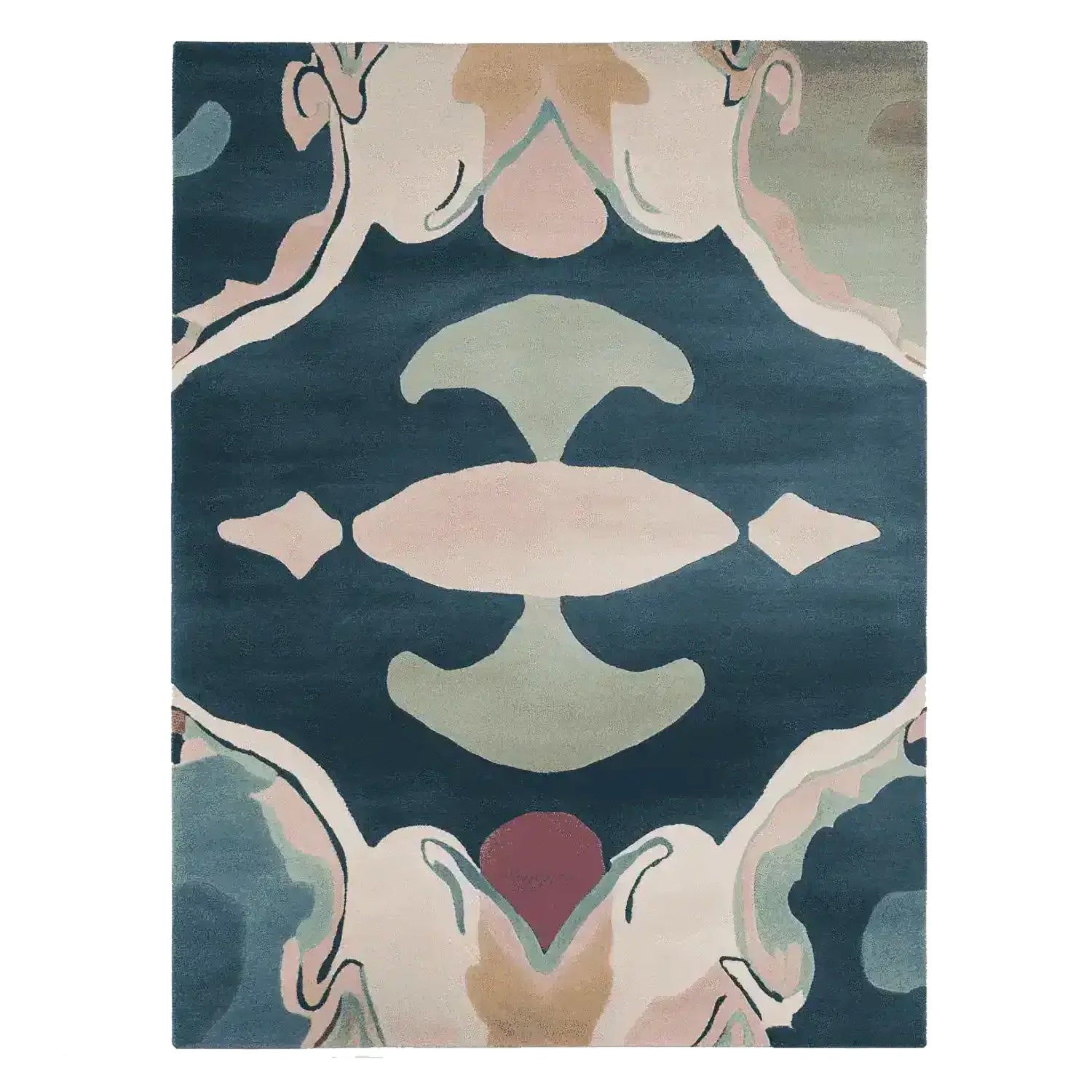 Abstract Form Hand Tufted Rug