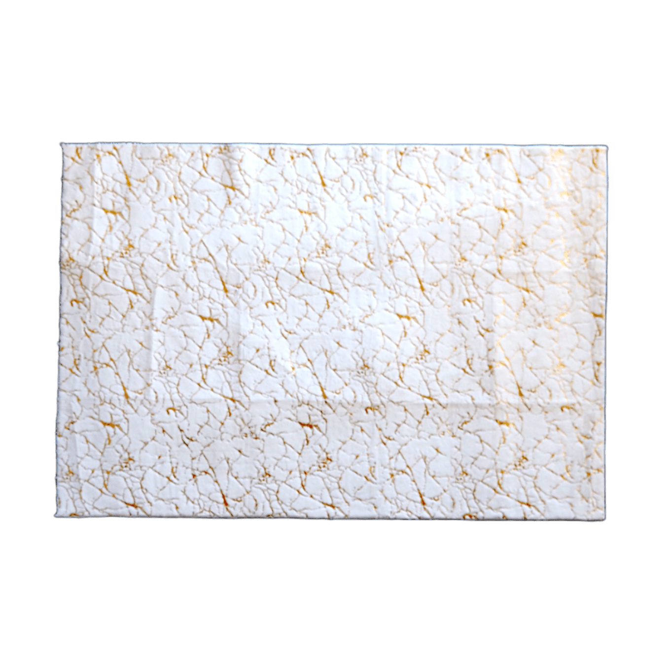 Abstract Gold Gilded Rectangular Accent Area Rug - MAIA HOMES