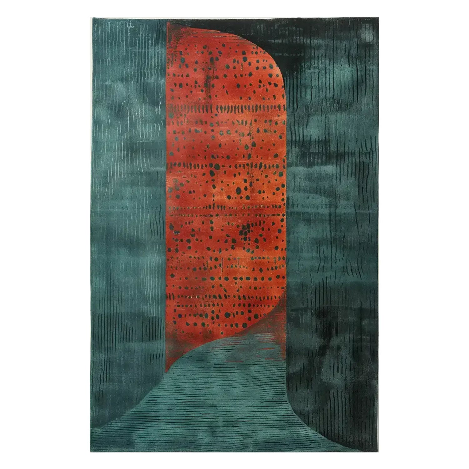 Abstract Horizon Hand Tufted Wool Rug