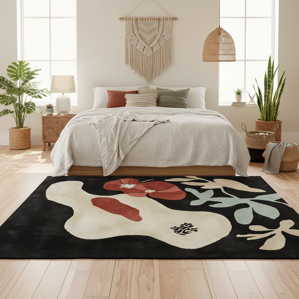Abstract in Bloom Hand Tufted Rug