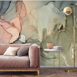 Abstract Large Watercolor Marble Wall Mural