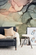 Abstract Large Watercolor Marble Wall Mural