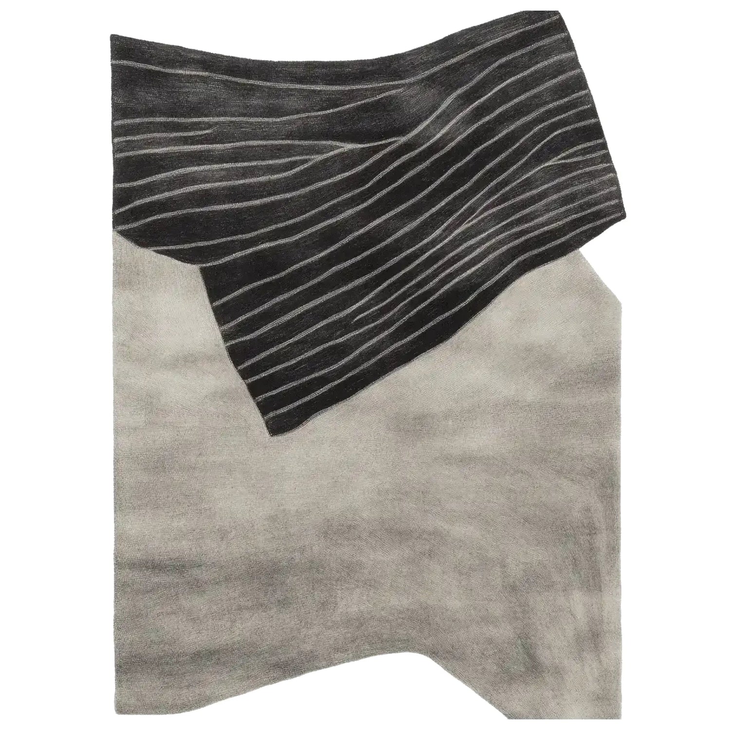 Abstract Rhythmic Line Hand Tufted Rug