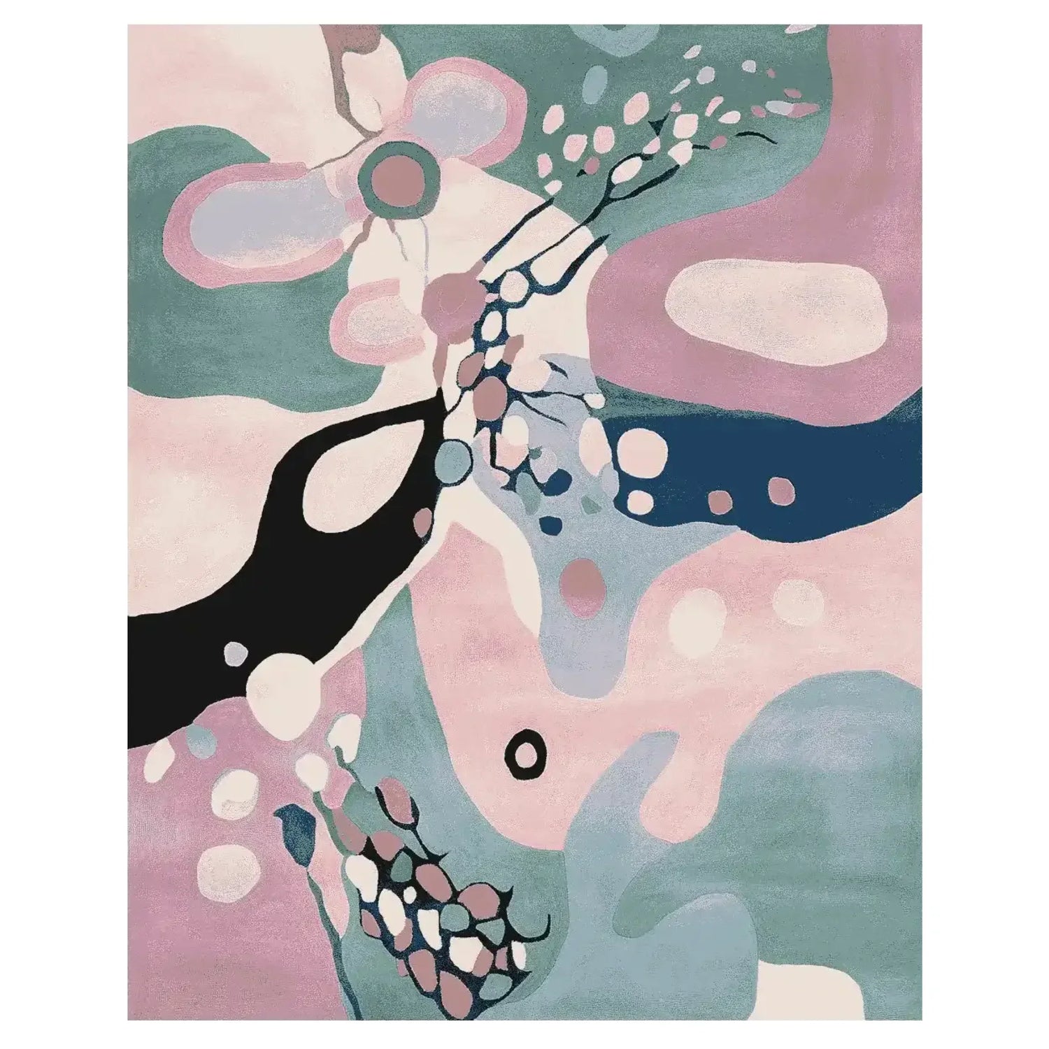 Abstracted Space Fields Hand Tufted Rug
