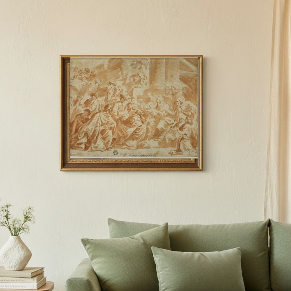 Framed room mockup - sage