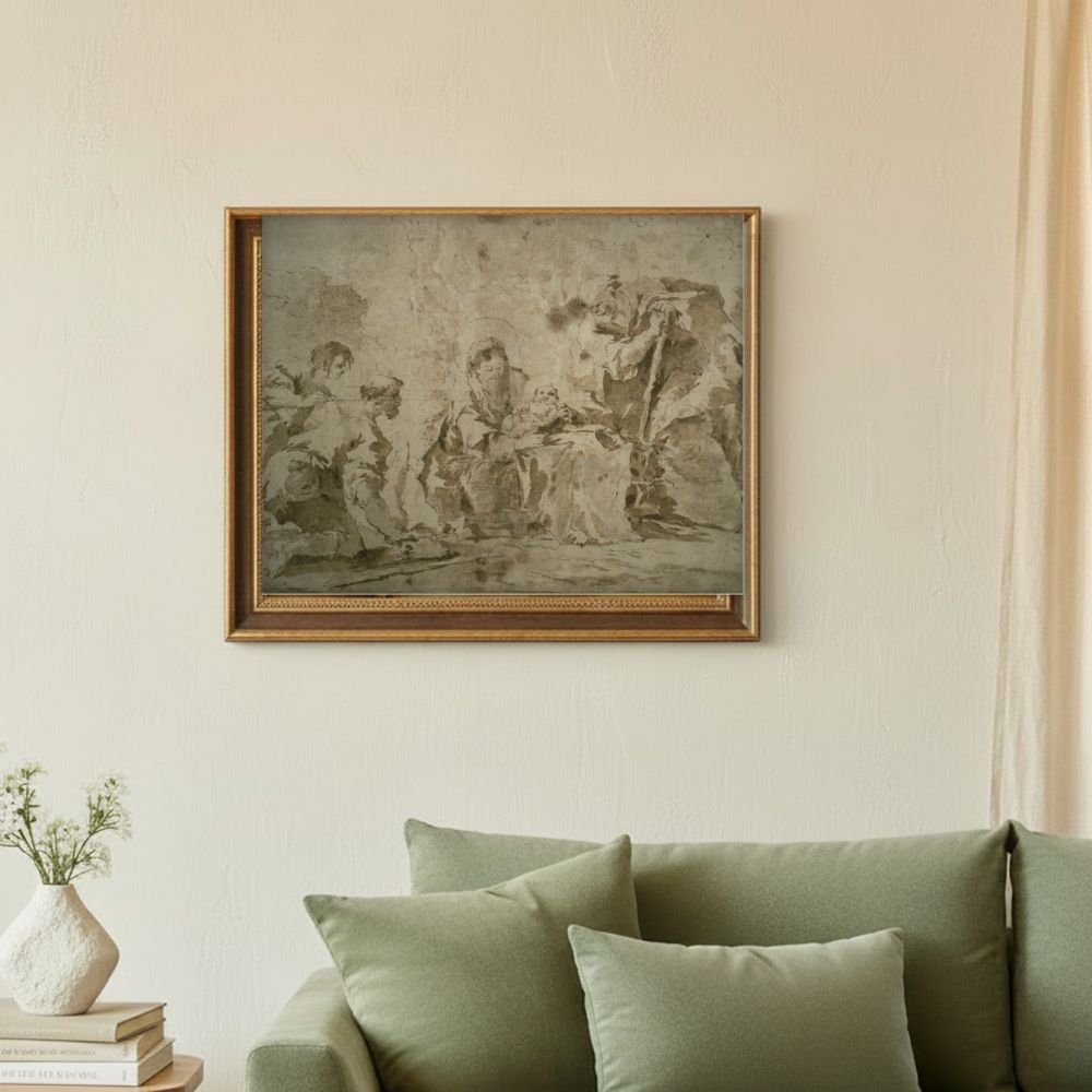 Framed room mockup - sage