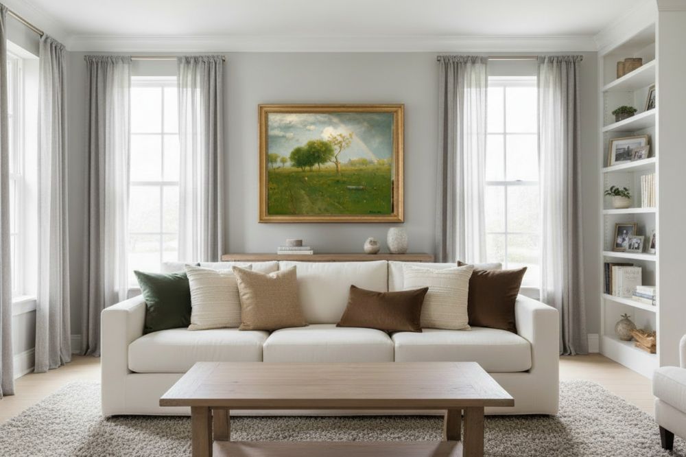 Framed room mockup - gold