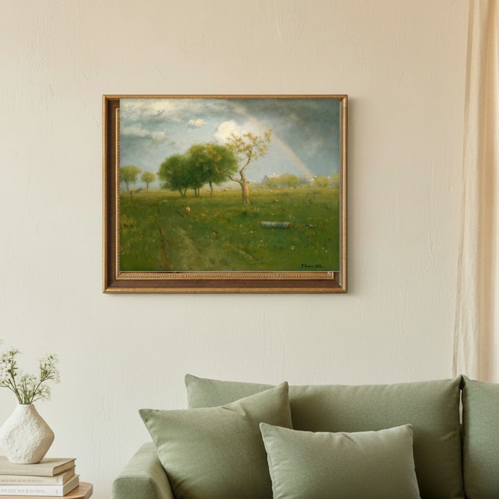 Framed room mockup - sage