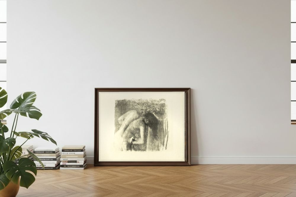 Framed room mockup - leaning