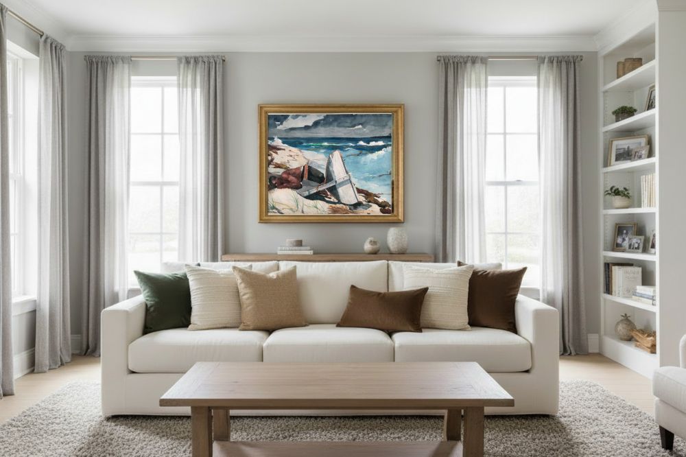Framed room mockup - gold
