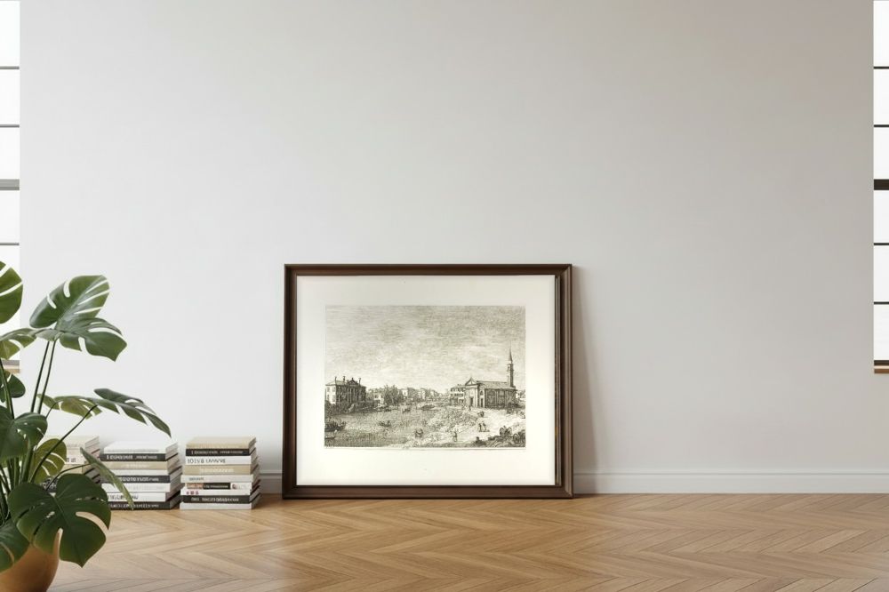 Framed room mockup - leaning