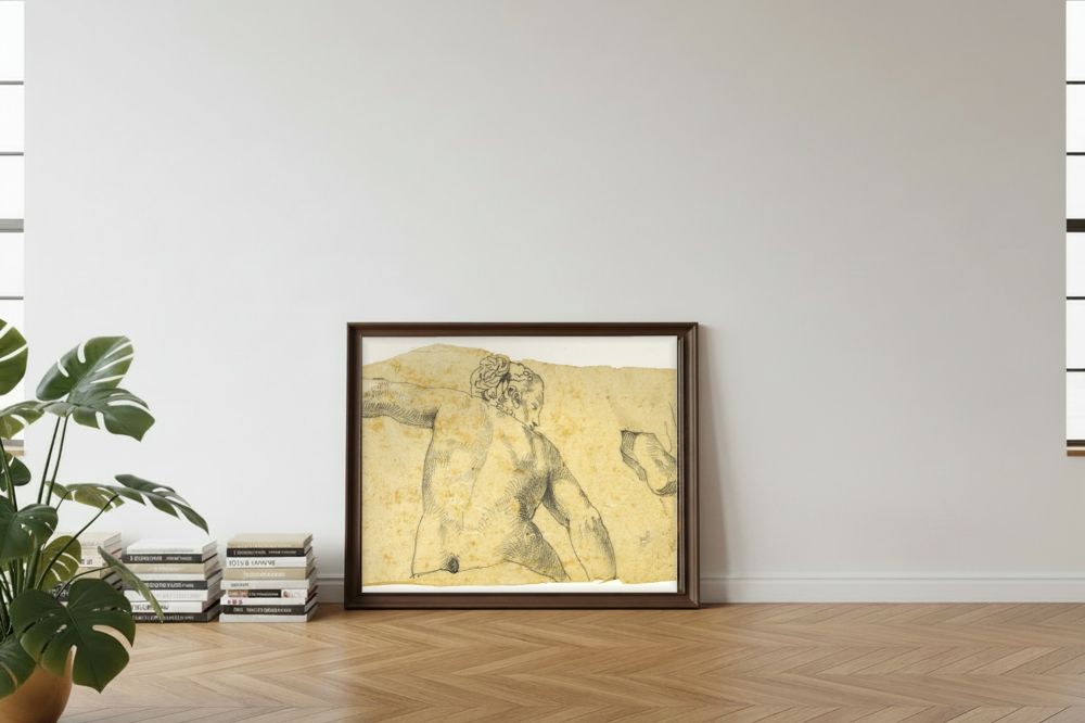 Framed room mockup - leaning