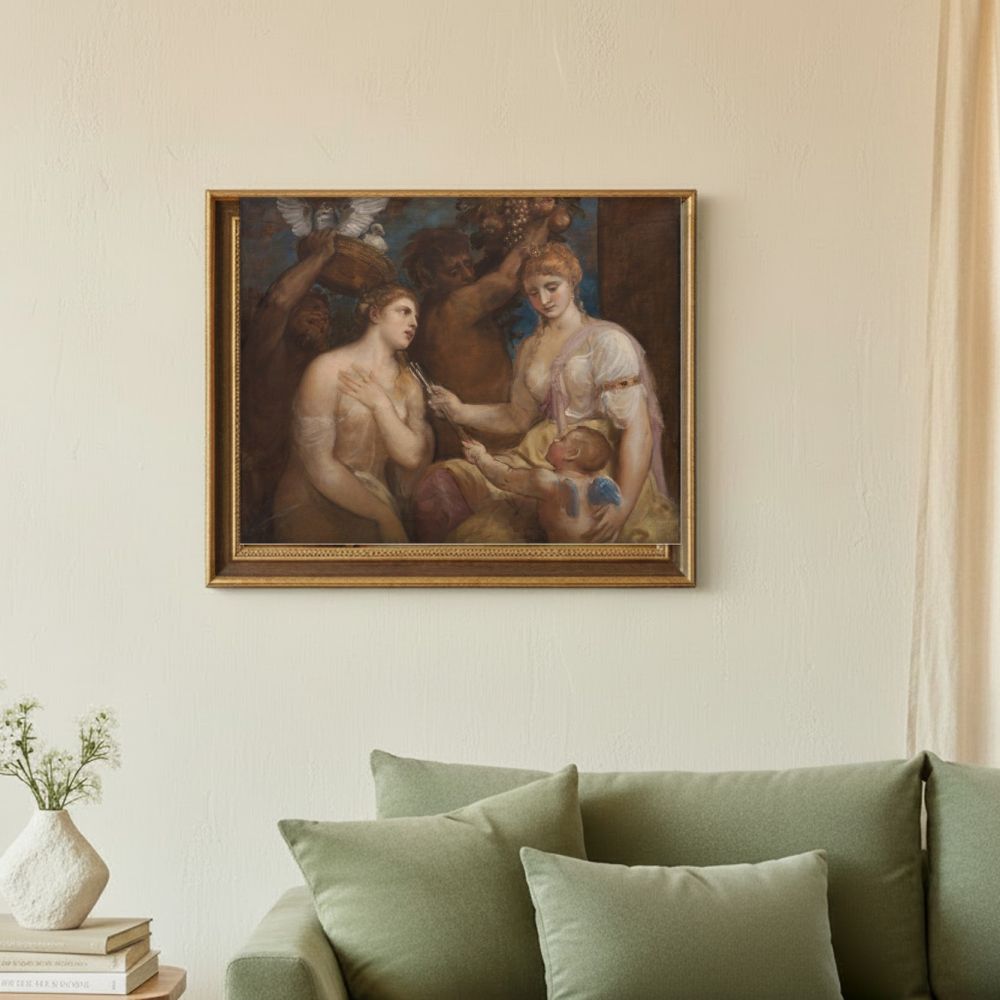 Framed room mockup - sage