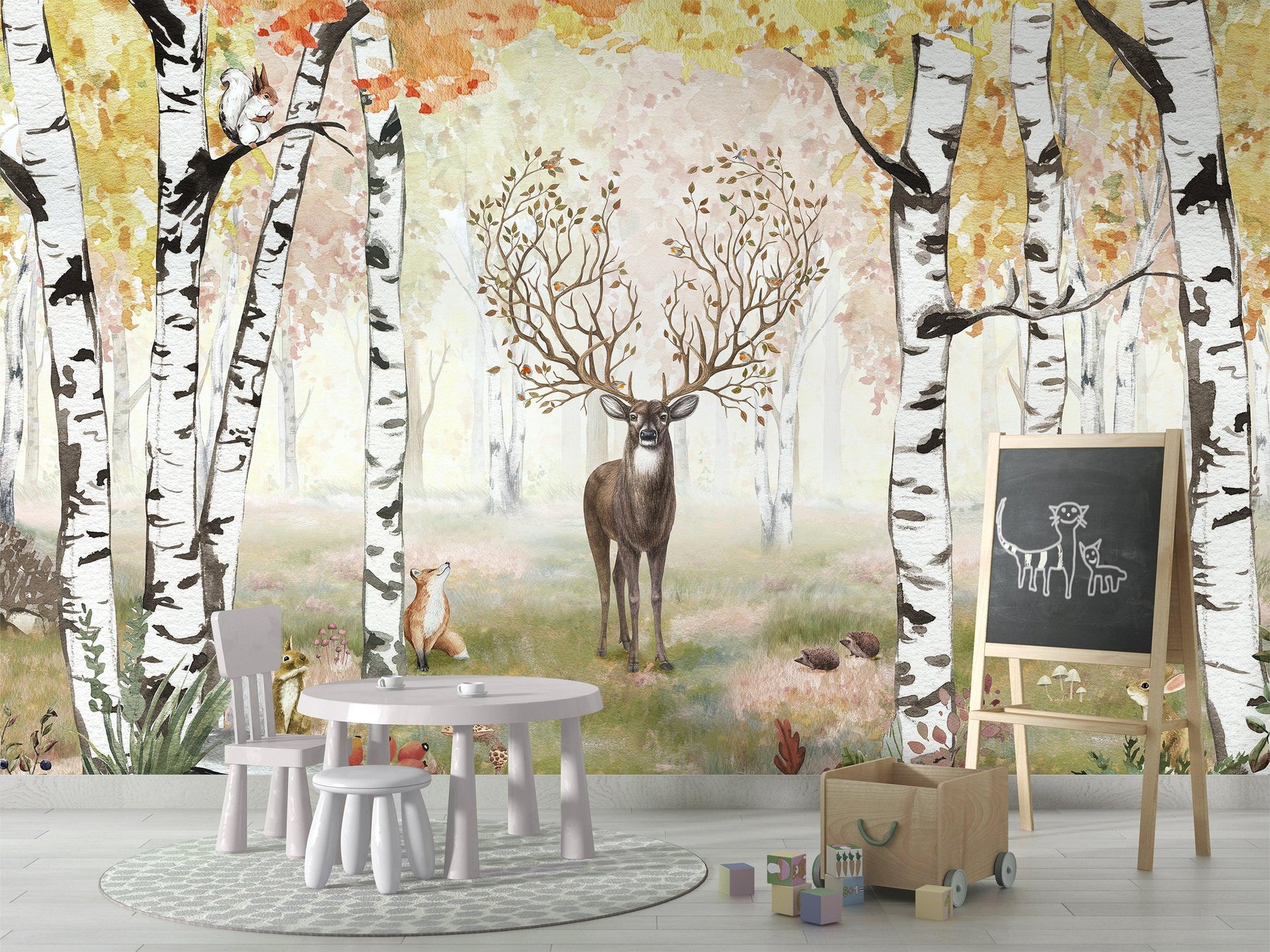 Amazing Antlers - Autumn Wall Mural - MAIA HOMES