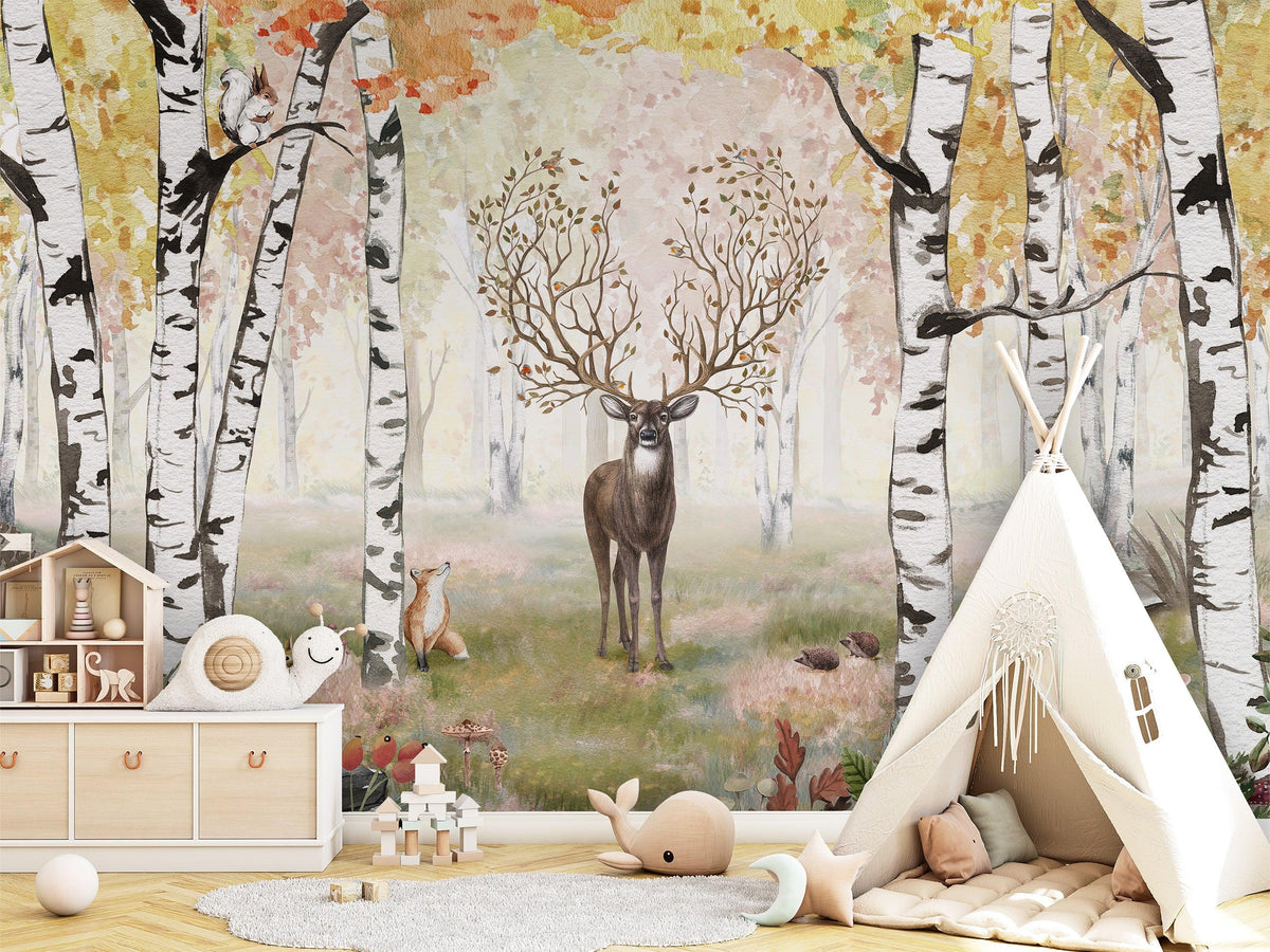 Amazing Antlers - Autumn Wall Mural