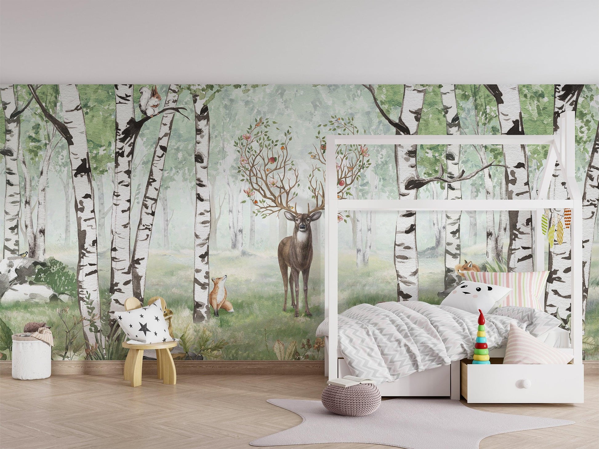 Amazing Antlers - Summer Wall Mural - MAIA HOMES