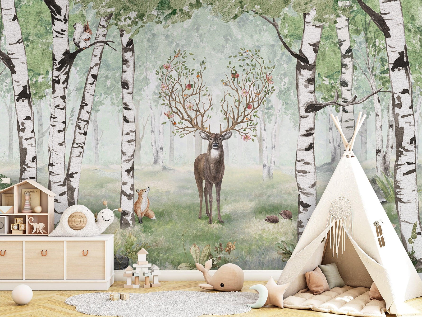 Amazing Antlers - Summer Wall Mural