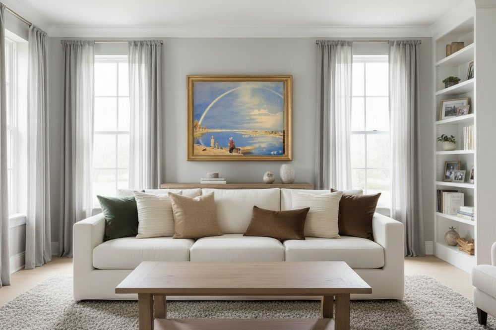 Framed room mockup - gold