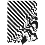An artistic Black and White Melting Hand Tufted Wool Rug showcasing a unique abstract pattern. Perfect as an area rug for enhancing the aesthetic of large living rooms or offices, this wool rug blends modern design with timeless elegance, making it an ideal choice for rugs in living rooms.