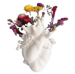Anatomical Heart Flower Vase Sculpture