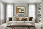 Framed room mockup - gold