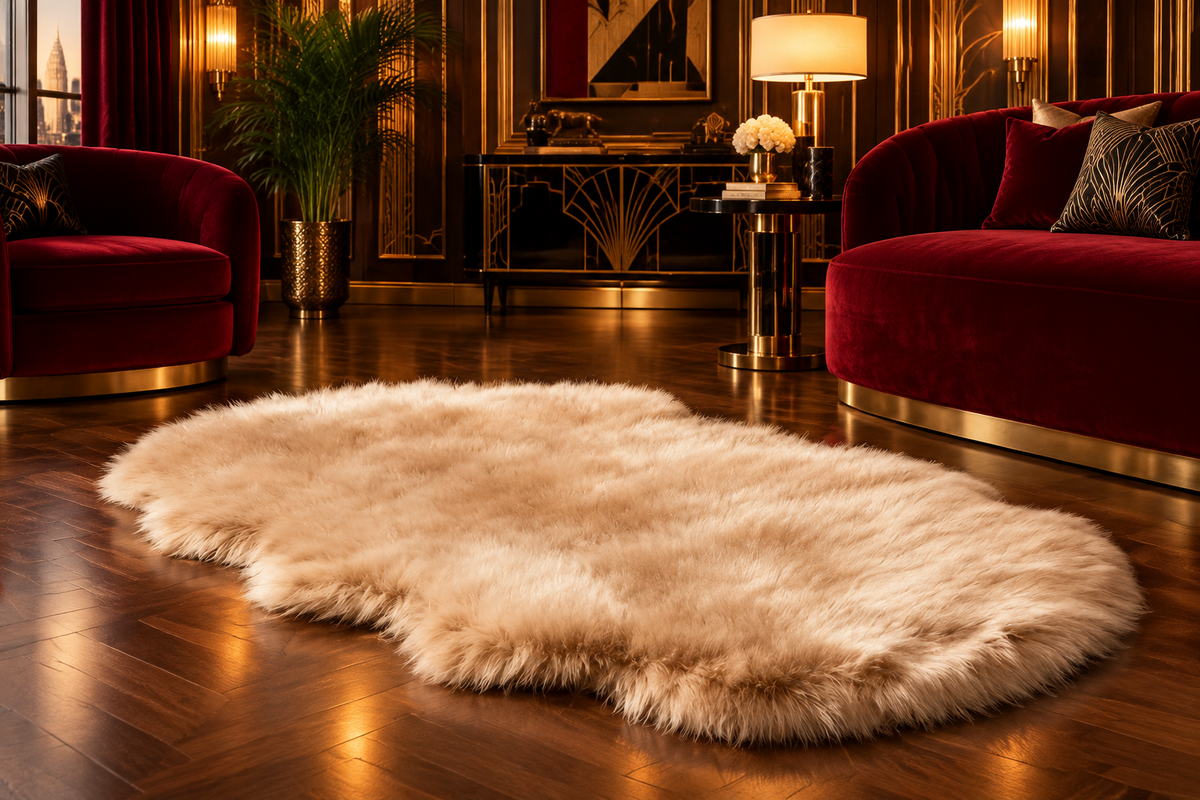 Animal Shaped Faux Fur Rug Runner