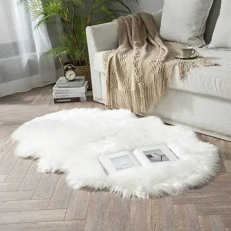 Animal Shaped Faux Fur Rug Runner - Maia Homes