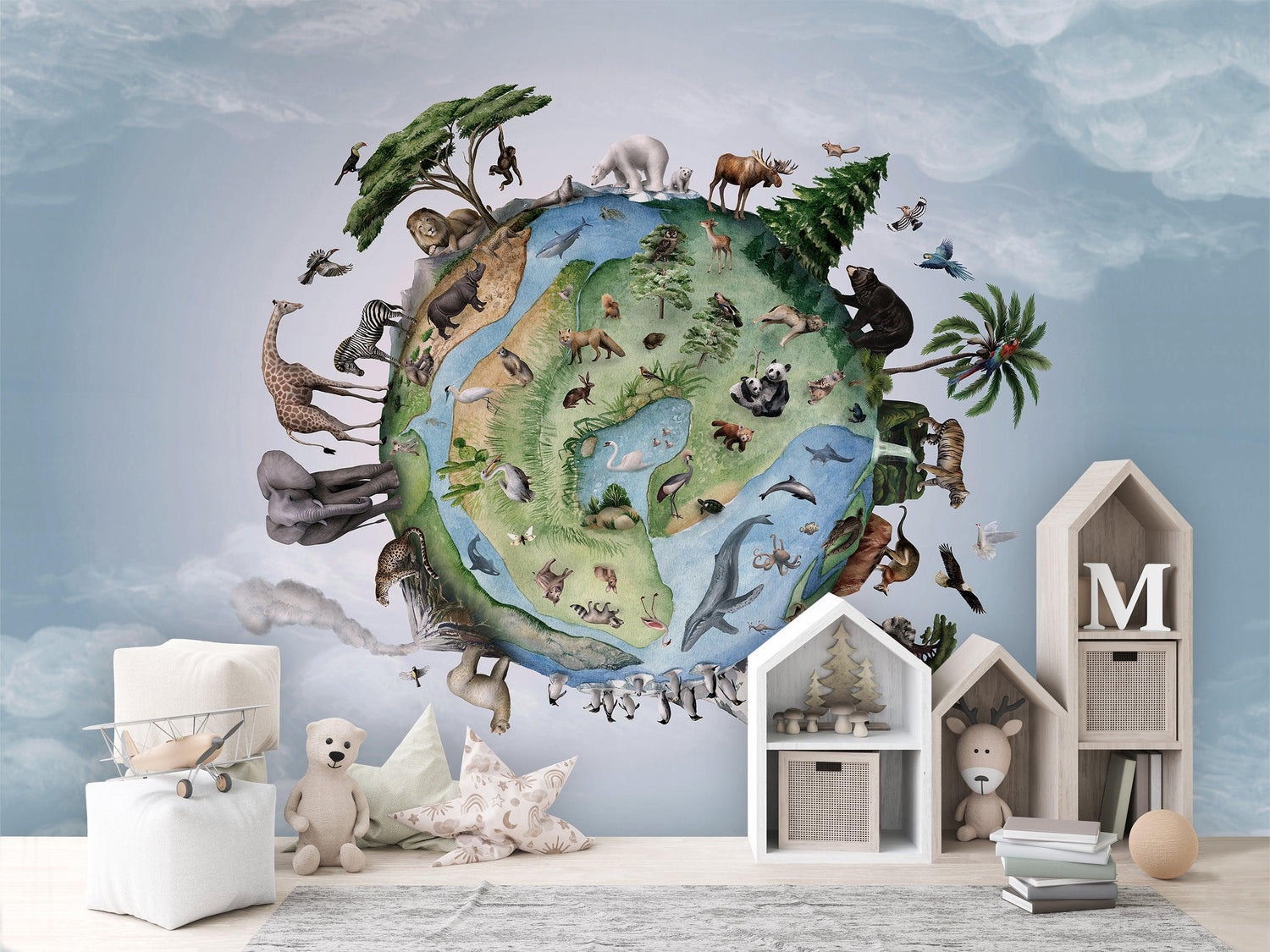 Animals of Earth Wall Mural