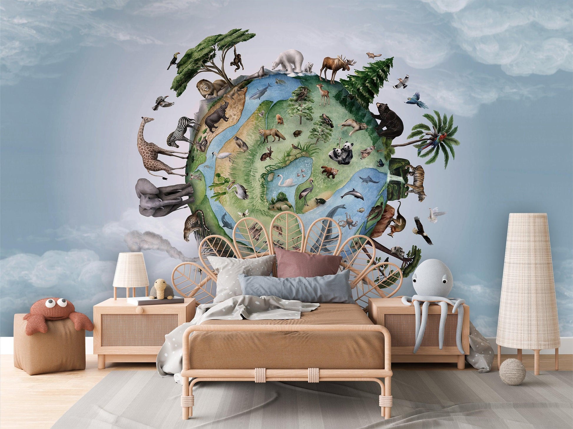 Animals of Earth Wall Mural - MAIA HOMES