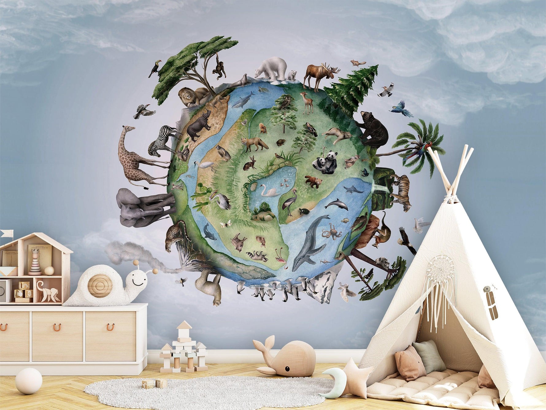 Animals of Earth Wall Mural