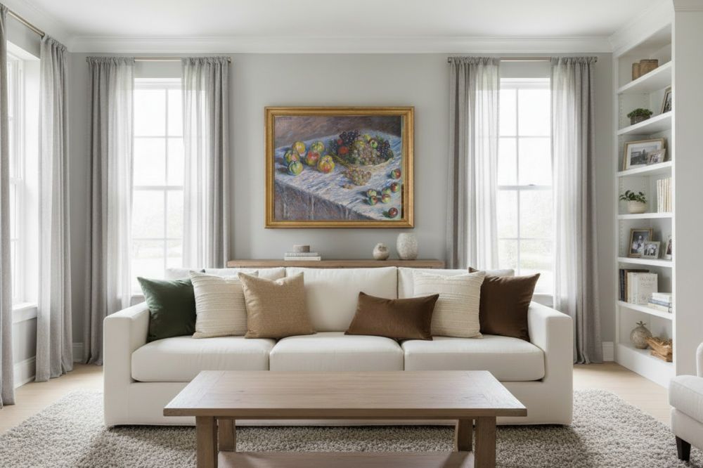 Framed room mockup - gold