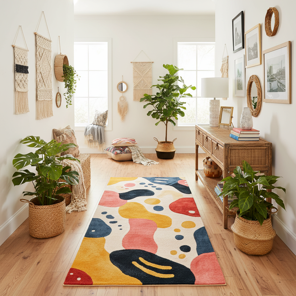 Arched Adventures Hand Tufted Rug Runner