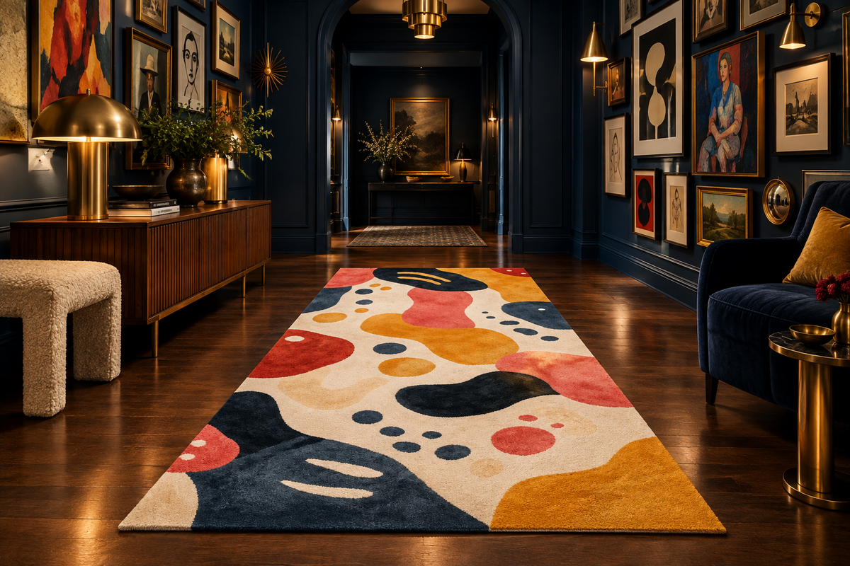 Arched Adventures Hand Tufted Rug Runner — Custom 15' × 15'