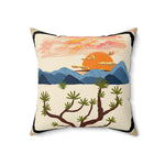 Arizona Summer Desert Printed Throw Pillow