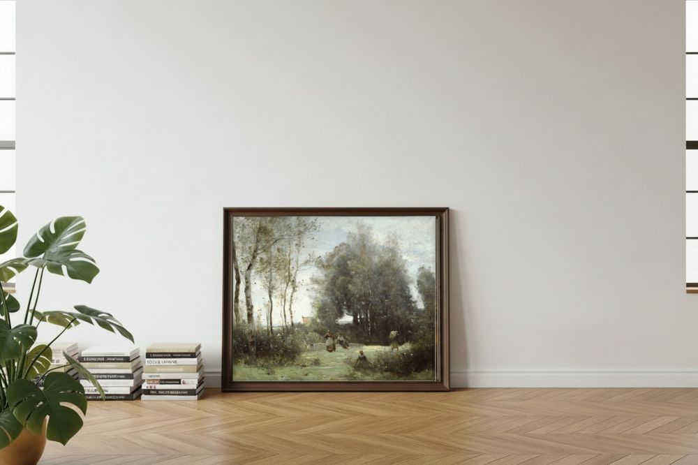 Framed room mockup - leaning